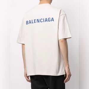 ❌SOLD❌ Balenciaga Medium Fit Logo T-Shirt Neutrals
